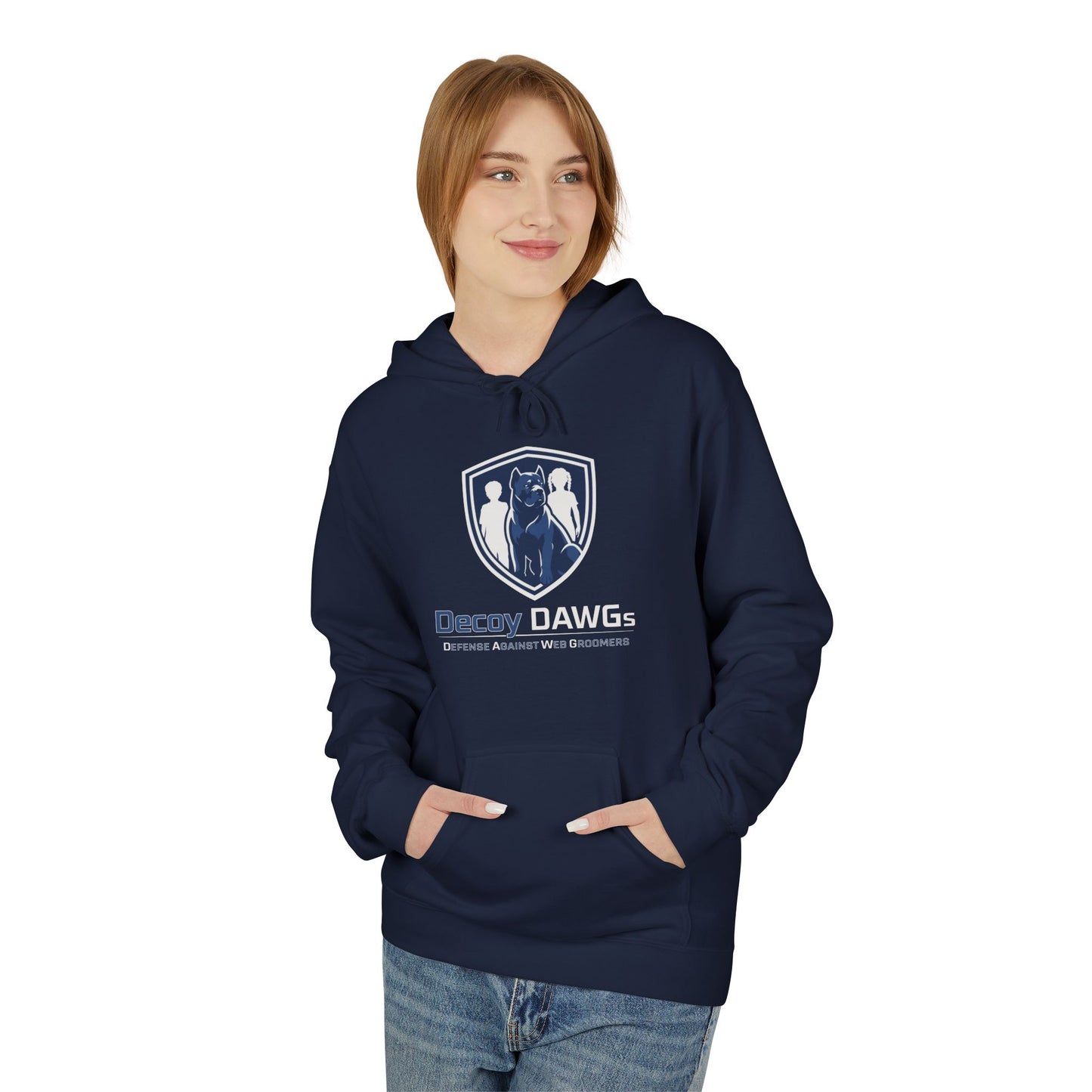 Decoy DAWGs Unisex Hoodie (Big Logo - Dark Clothes)