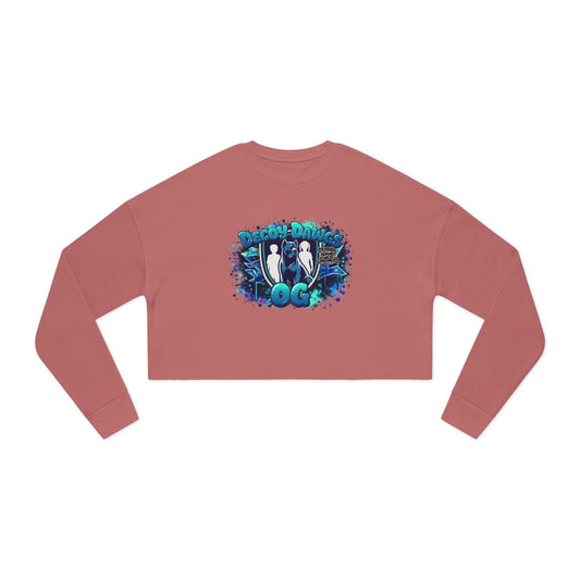 Blue OG DAWGs Design Women's Cropped Sweatshirt