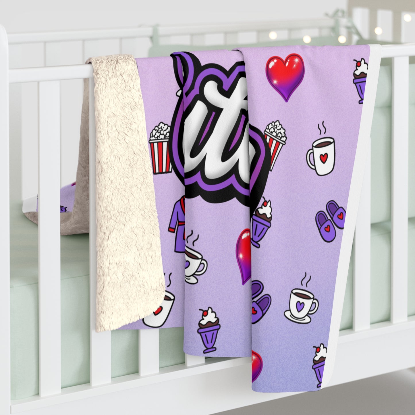 "Comfy Cozy Cutesy" Blanket 50 x 60