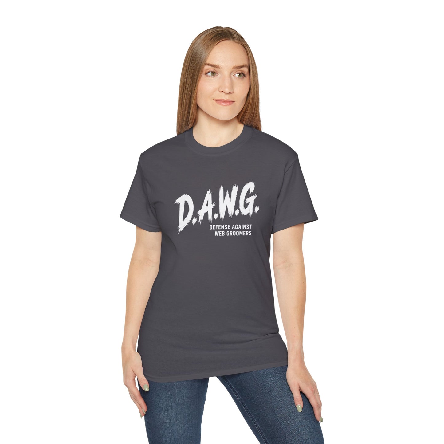 D.A.W.G. Tee — Defense Against Web Groomers Awareness Shirt