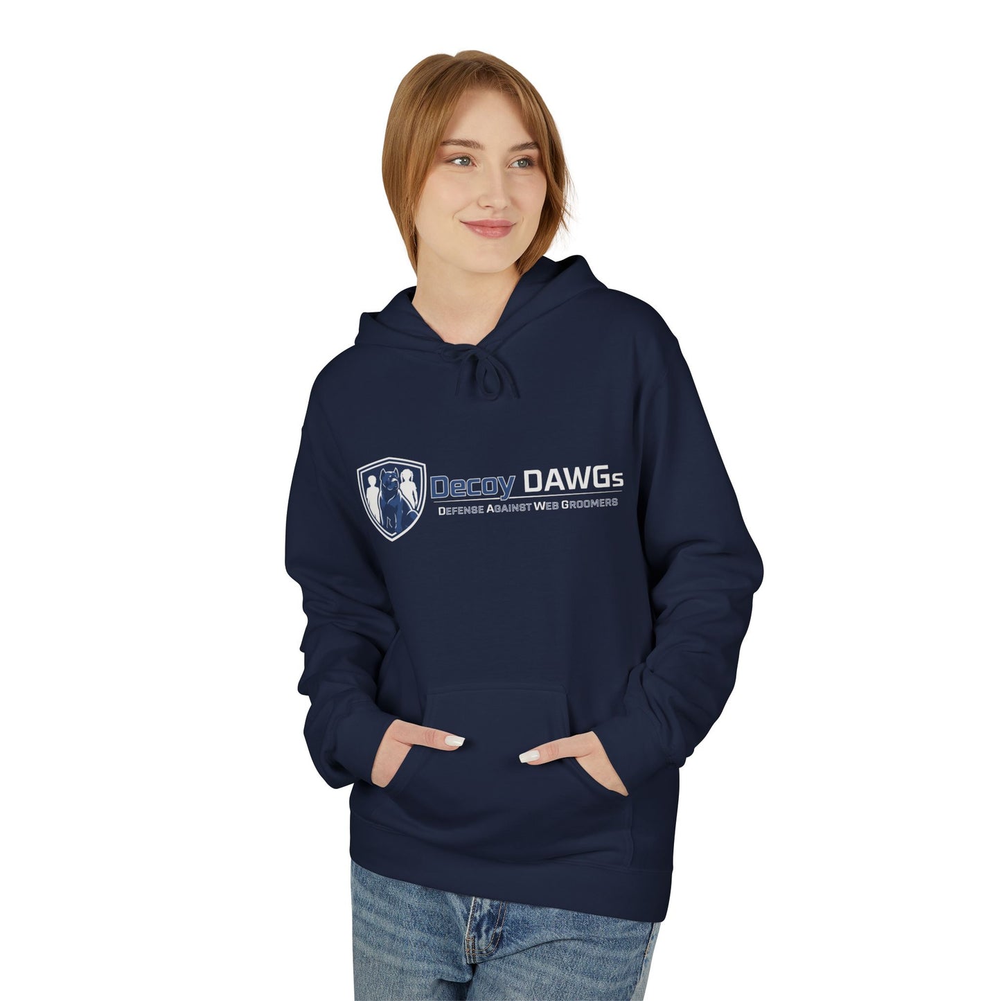 Decoy DAWGs Unisex Hoodie (Small Logo - Dark Clothes)