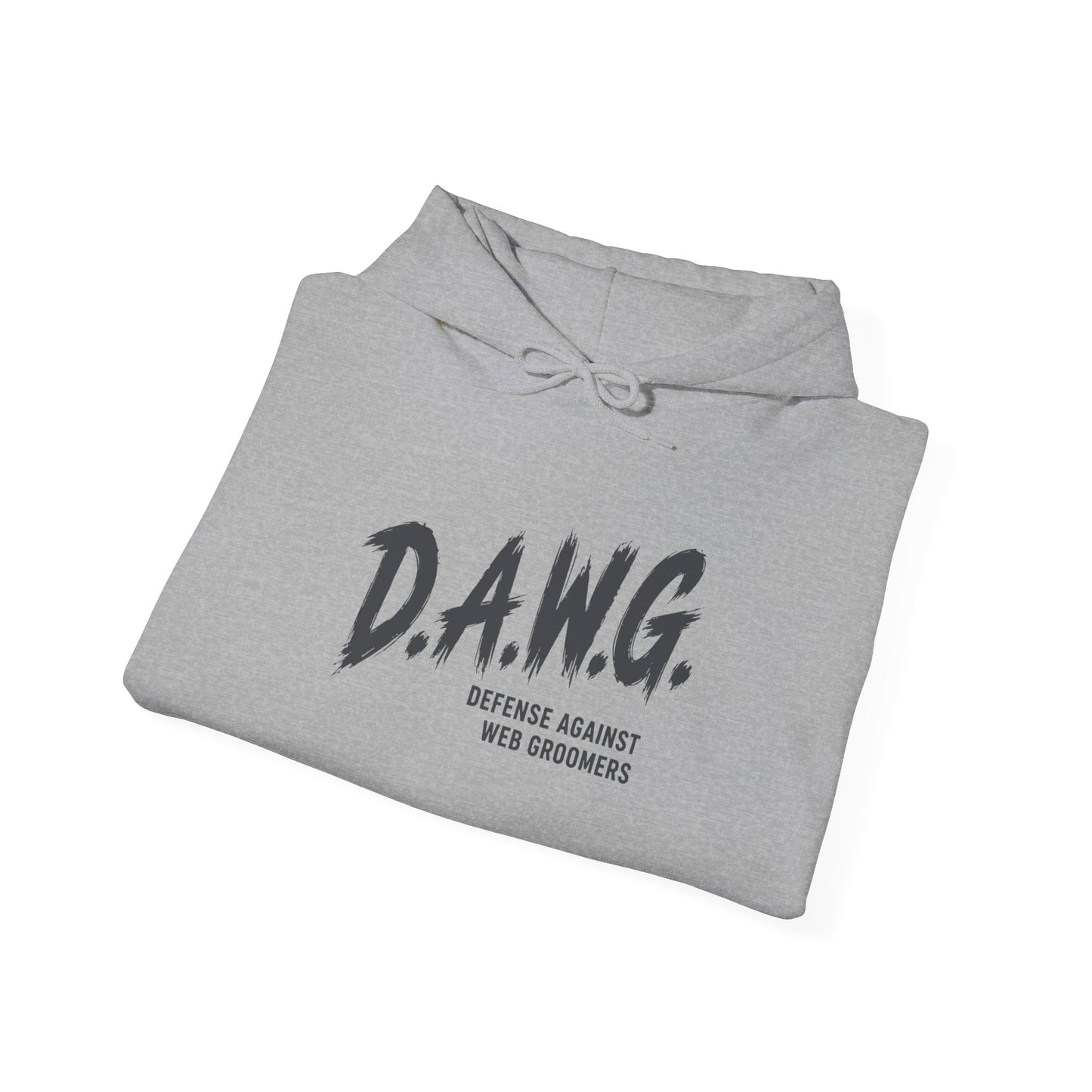 D.A.W.G. Hoodie – Defense Against Web Groomers Awareness Sweatshirt