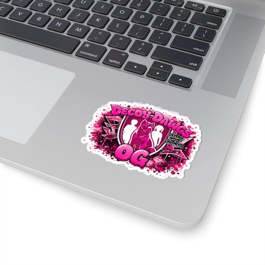 Pink OG Decoy Dawgs Kiss-Cut Sticker