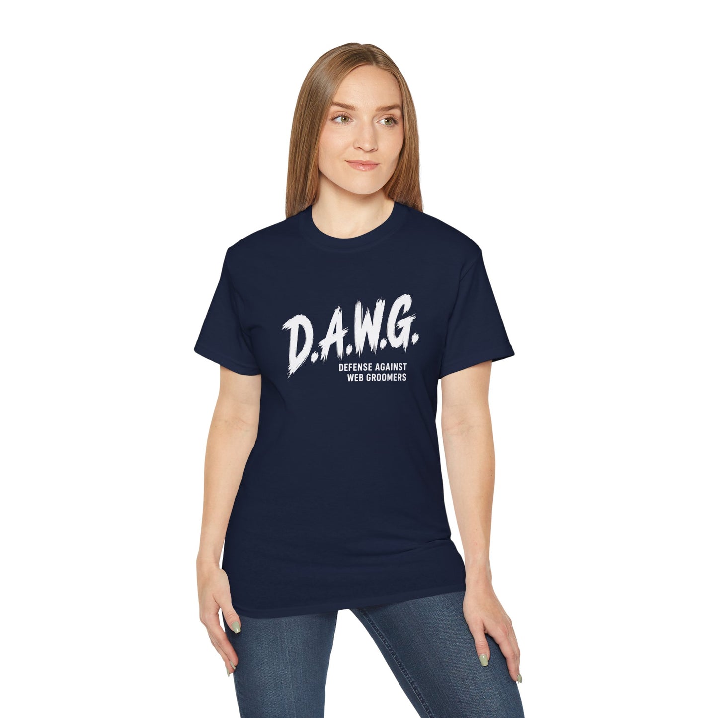 D.A.W.G. Tee — Defense Against Web Groomers Awareness Shirt