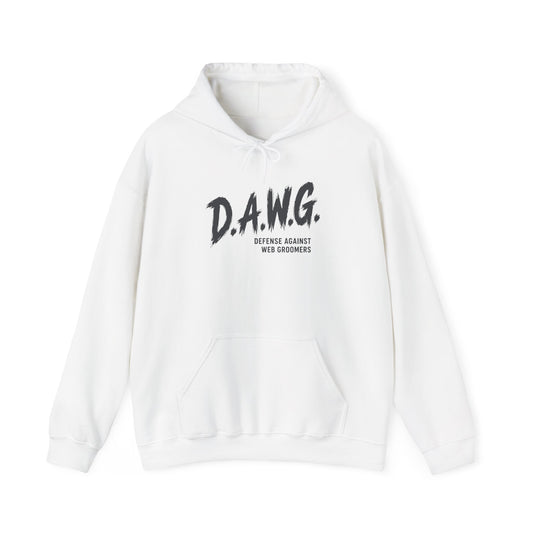 D.A.W.G. Hoodie – Defense Against Web Groomers Awareness Sweatshirt