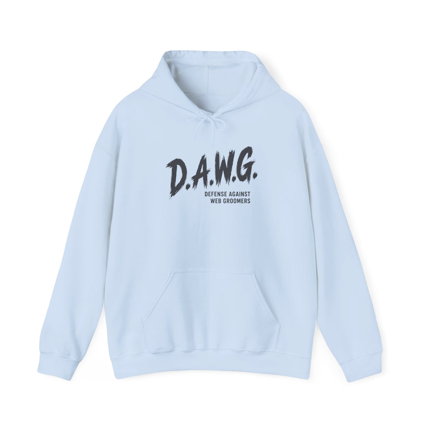 D.A.W.G. Hoodie – Defense Against Web Groomers Awareness Sweatshirt
