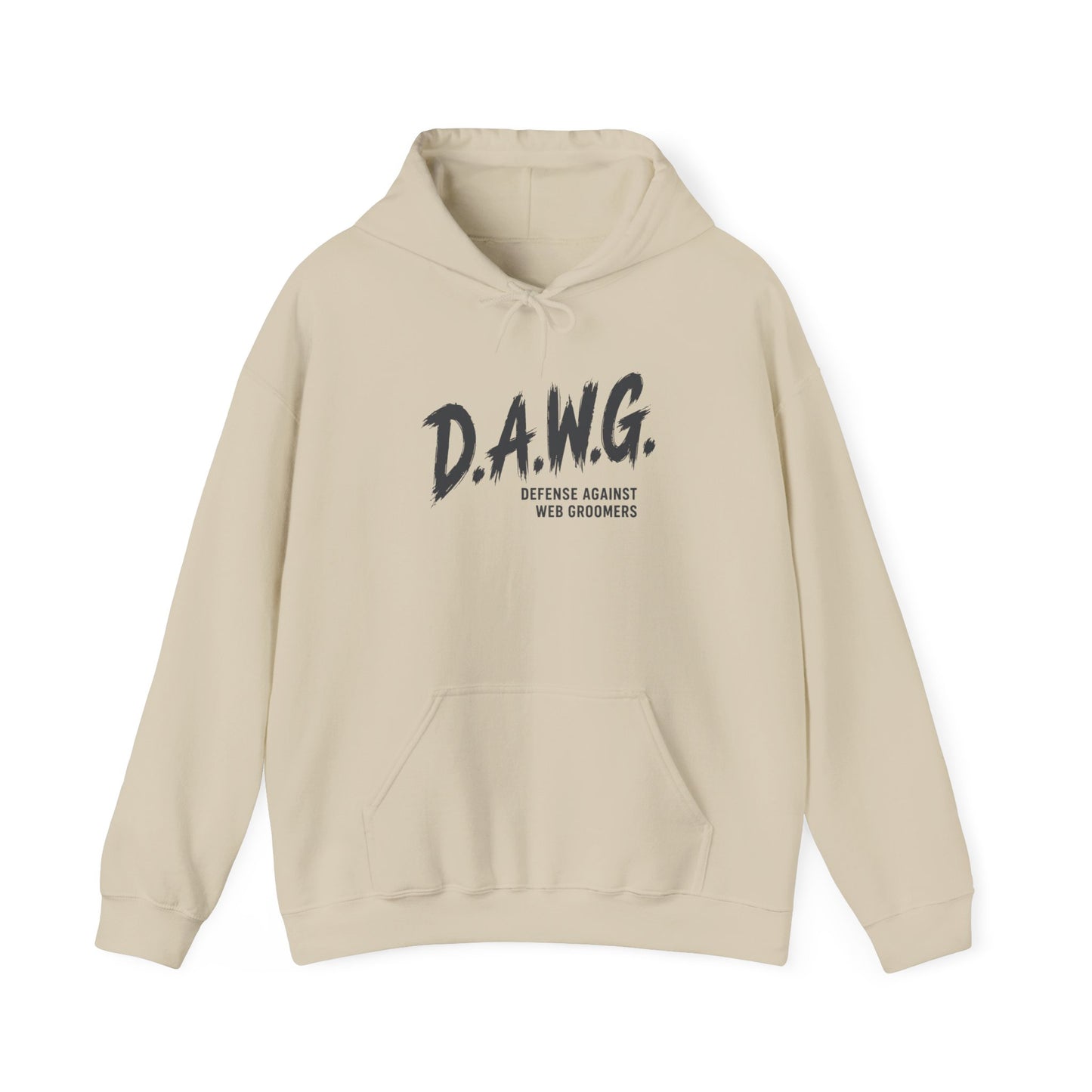 D.A.W.G. Hoodie – Defense Against Web Groomers Awareness Sweatshirt