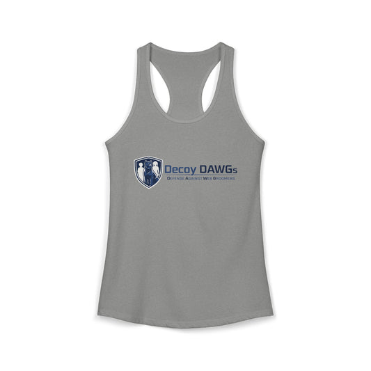 Decoy DAWGs Women's Racerback Tank (Small Logo)