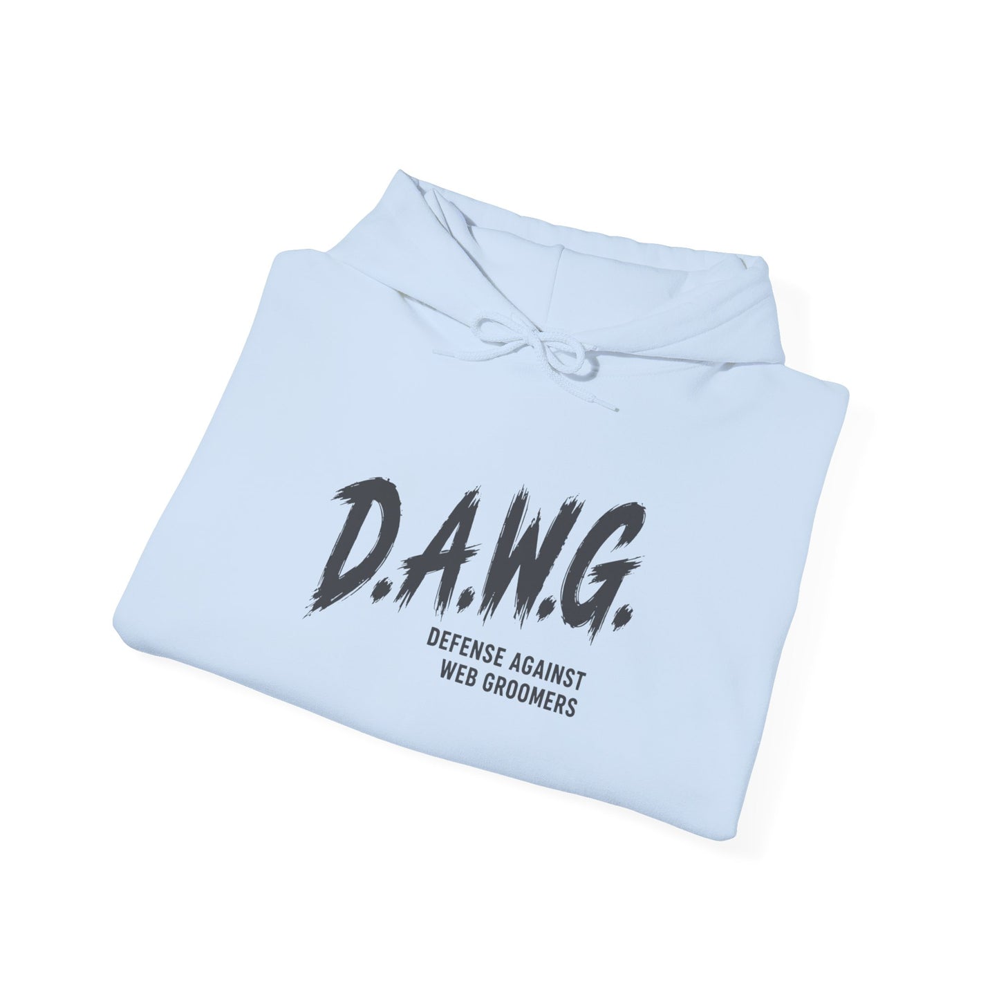 D.A.W.G. Hoodie – Defense Against Web Groomers Awareness Sweatshirt