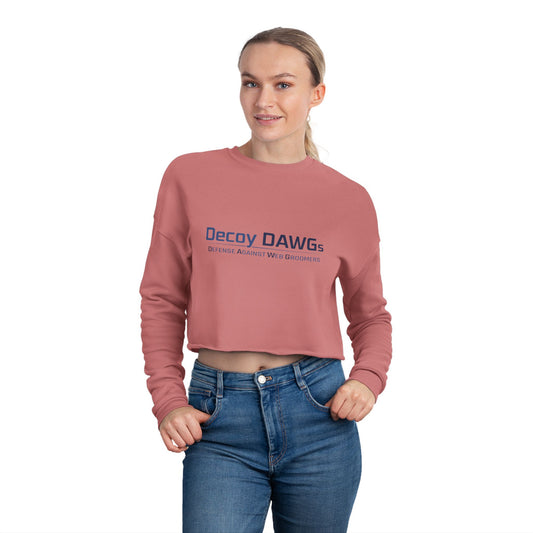 Decoy DAWGs' Women's Cropped Sweatshirt (Simple Logo)