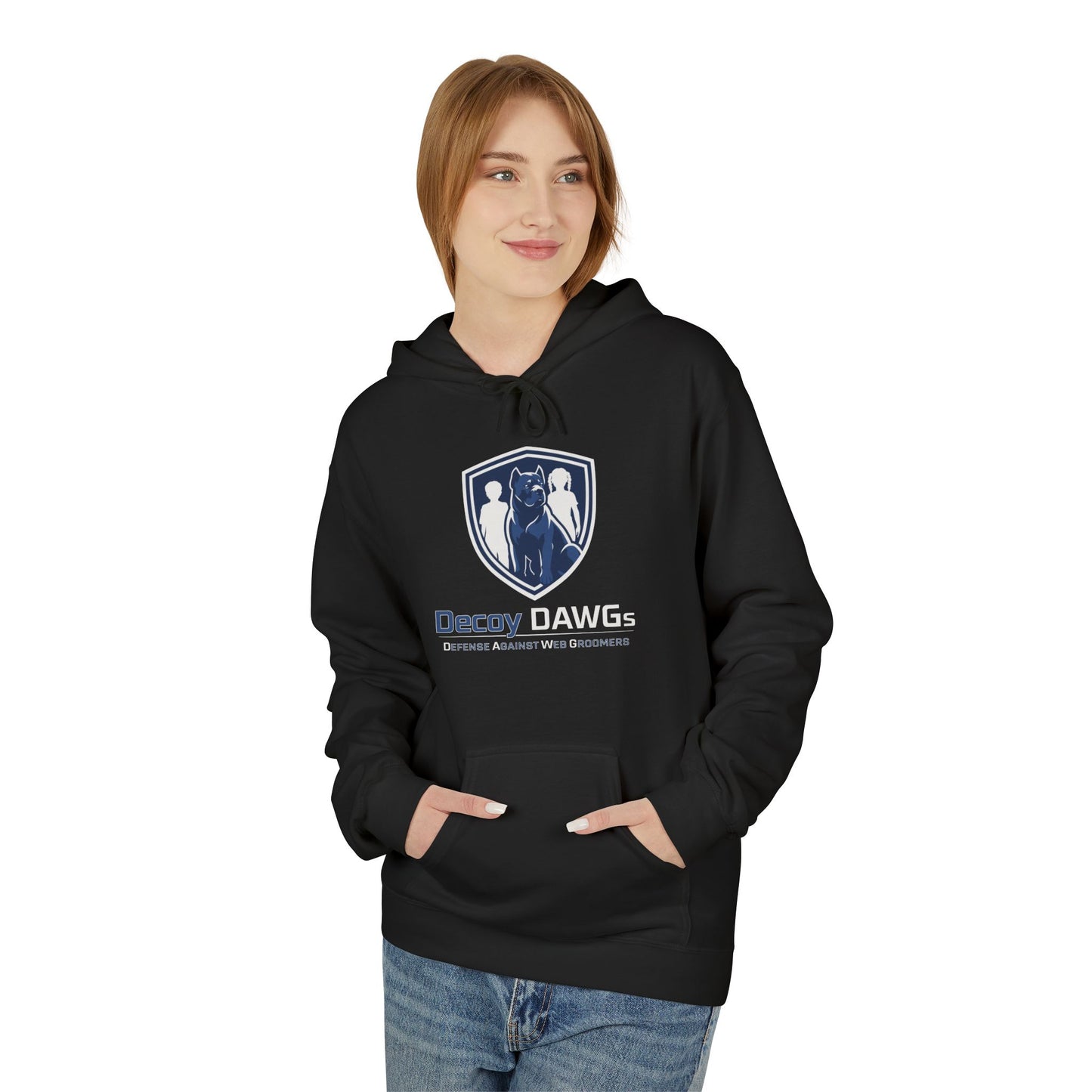 Decoy DAWGs Unisex Hoodie (Big Logo - Dark Clothes)