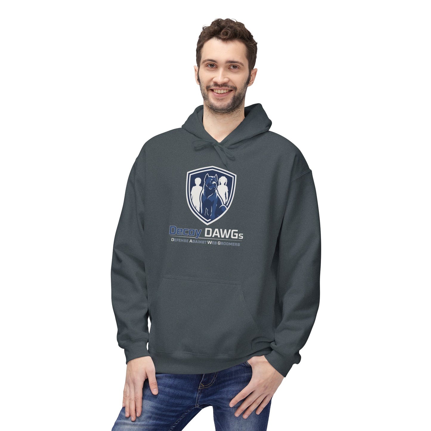 Decoy DAWGs Unisex Hoodie (Big Logo - Dark Clothes)