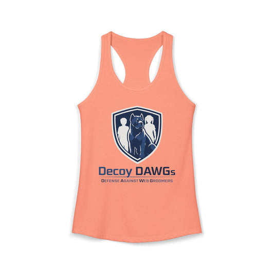 Decoy DAWGs Women's Racerback Tank (Dark Logo)