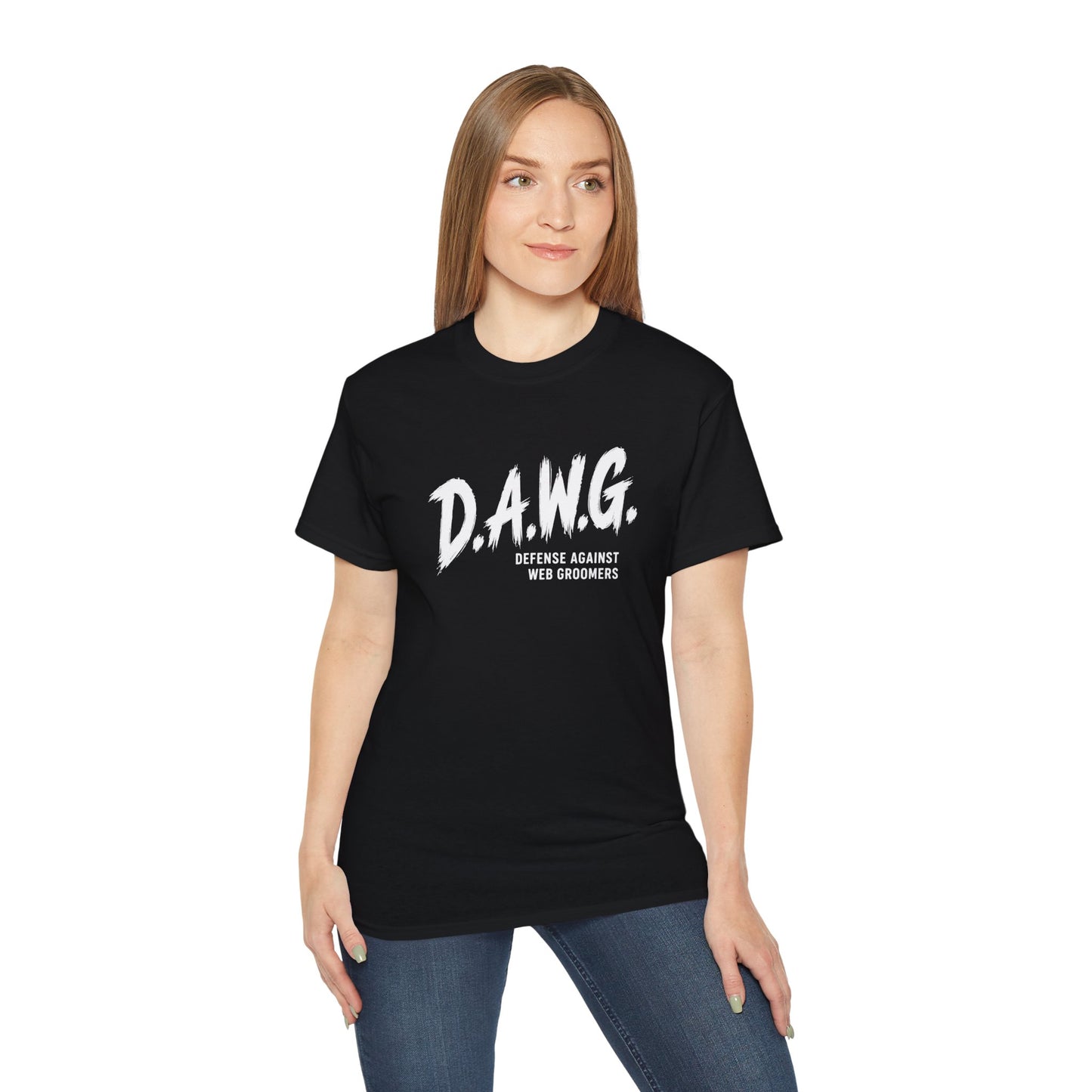 D.A.W.G. Tee — Defense Against Web Groomers Awareness Shirt