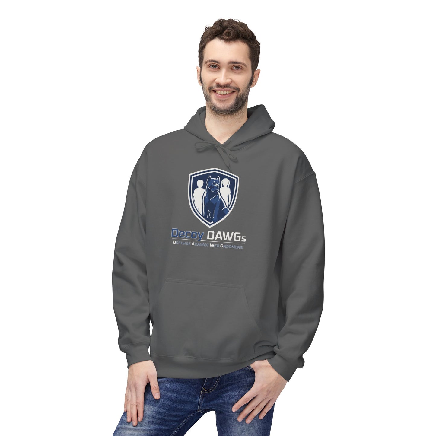 Decoy DAWGs Unisex Hoodie (Big Logo - Dark Clothes)