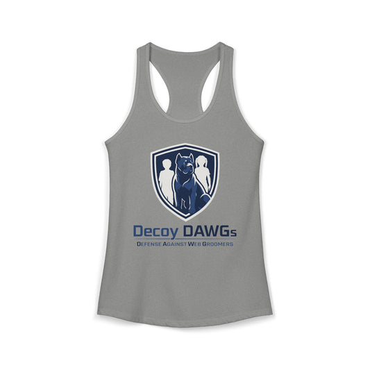 Decoy DAWGs Women's Racerback Tank (Dark Logo)