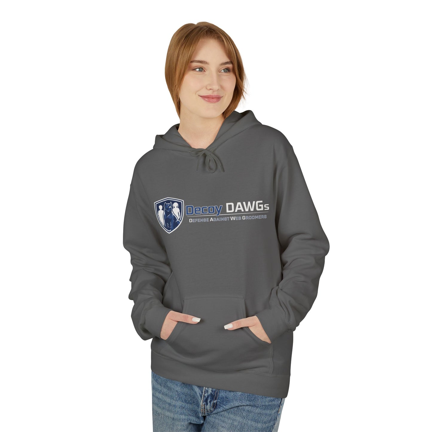 Decoy DAWGs Unisex Hoodie (Small Logo - Dark Clothes)