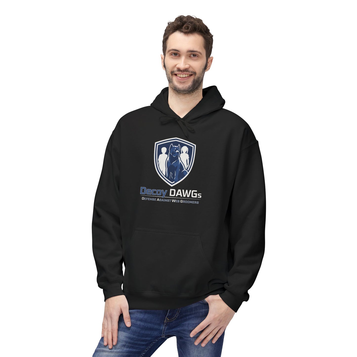 Decoy DAWGs Unisex Hoodie (Big Logo - Dark Clothes)