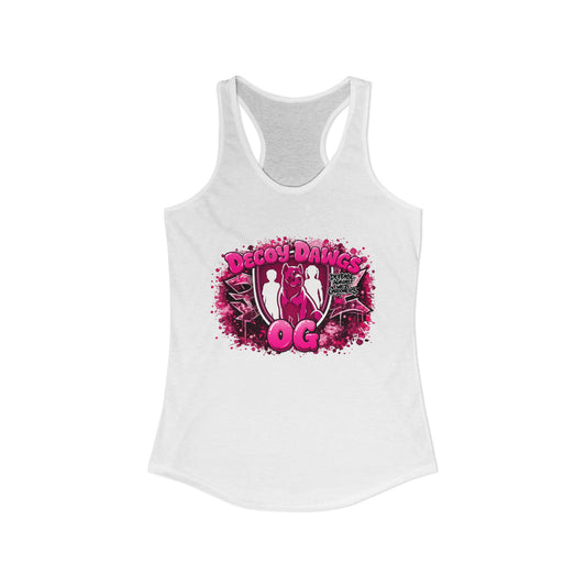 Pink OG DAWGs Design Racerback Tank