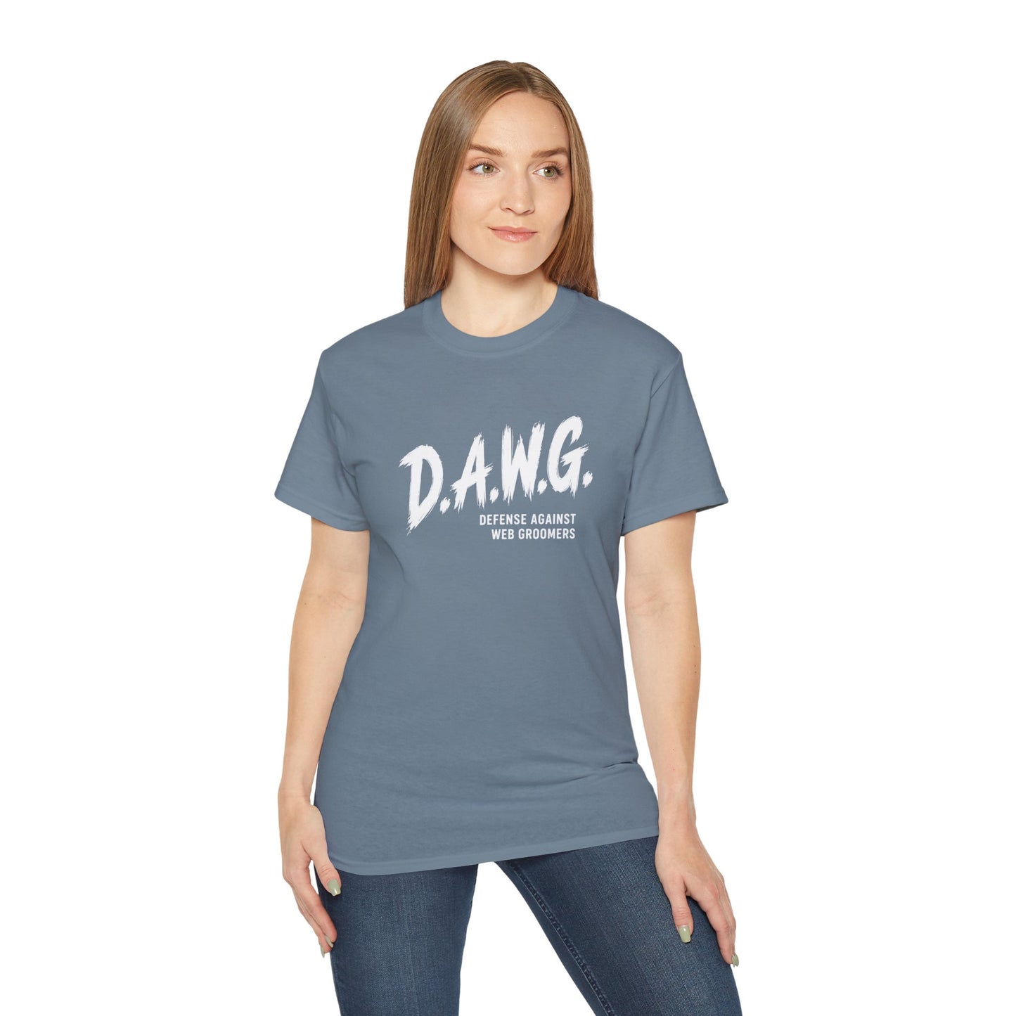 D.A.W.G. Tee — Defense Against Web Groomers Awareness Shirt