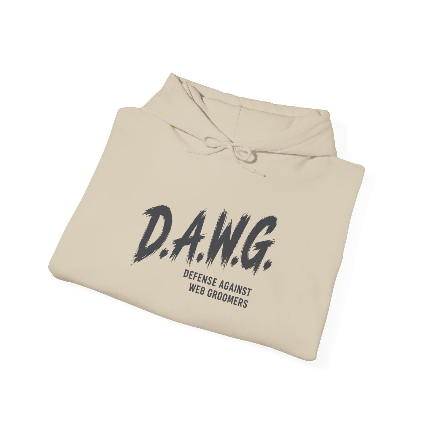 D.A.W.G. Hoodie – Defense Against Web Groomers Awareness Sweatshirt