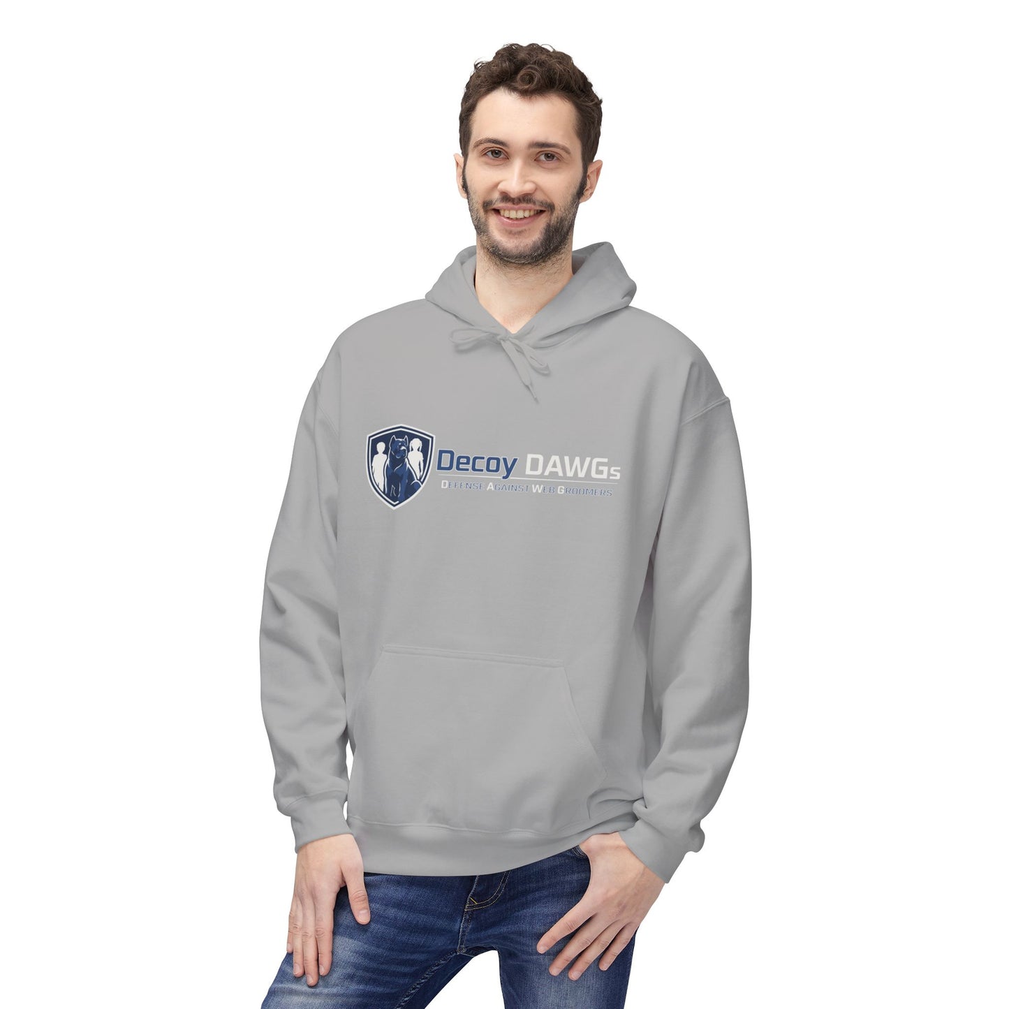 Decoy DAWGs Unisex Hoodie (Small Logo - Dark Clothes)