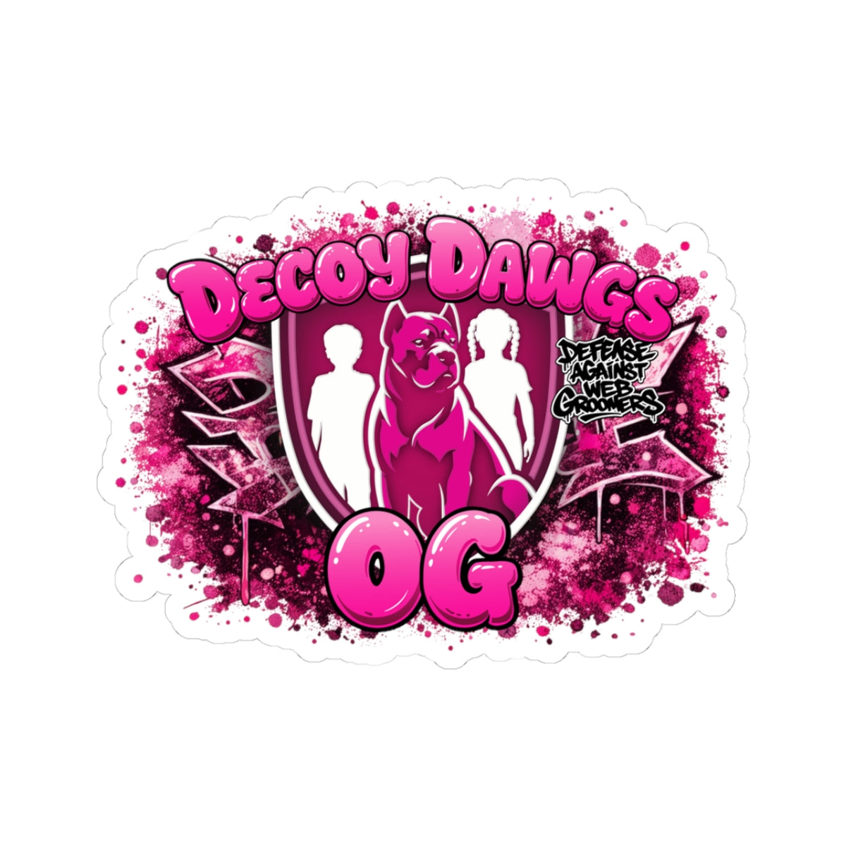 Pink OG Decoy Dawgs Kiss-Cut Sticker