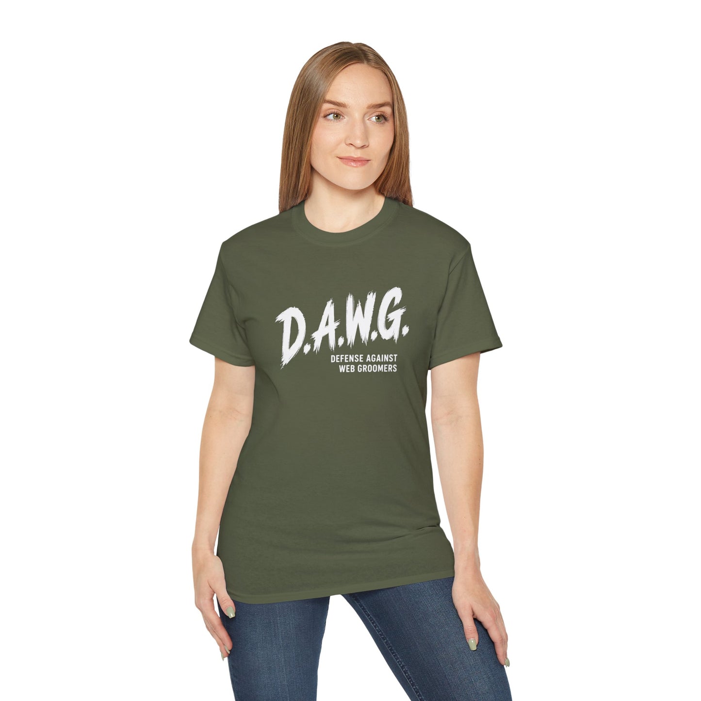 D.A.W.G. Tee — Defense Against Web Groomers Awareness Shirt