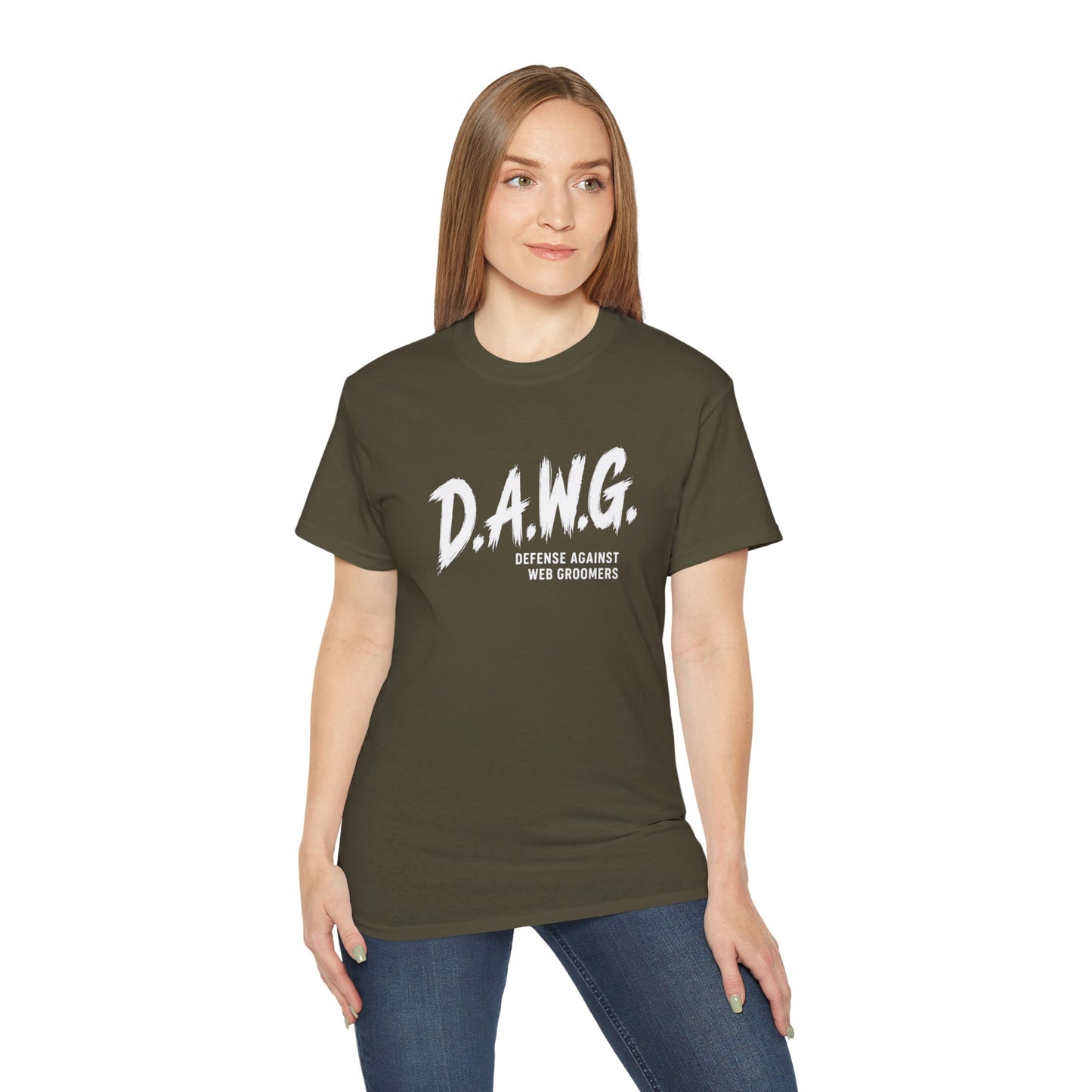 D.A.W.G. Tee — Defense Against Web Groomers Awareness Shirt