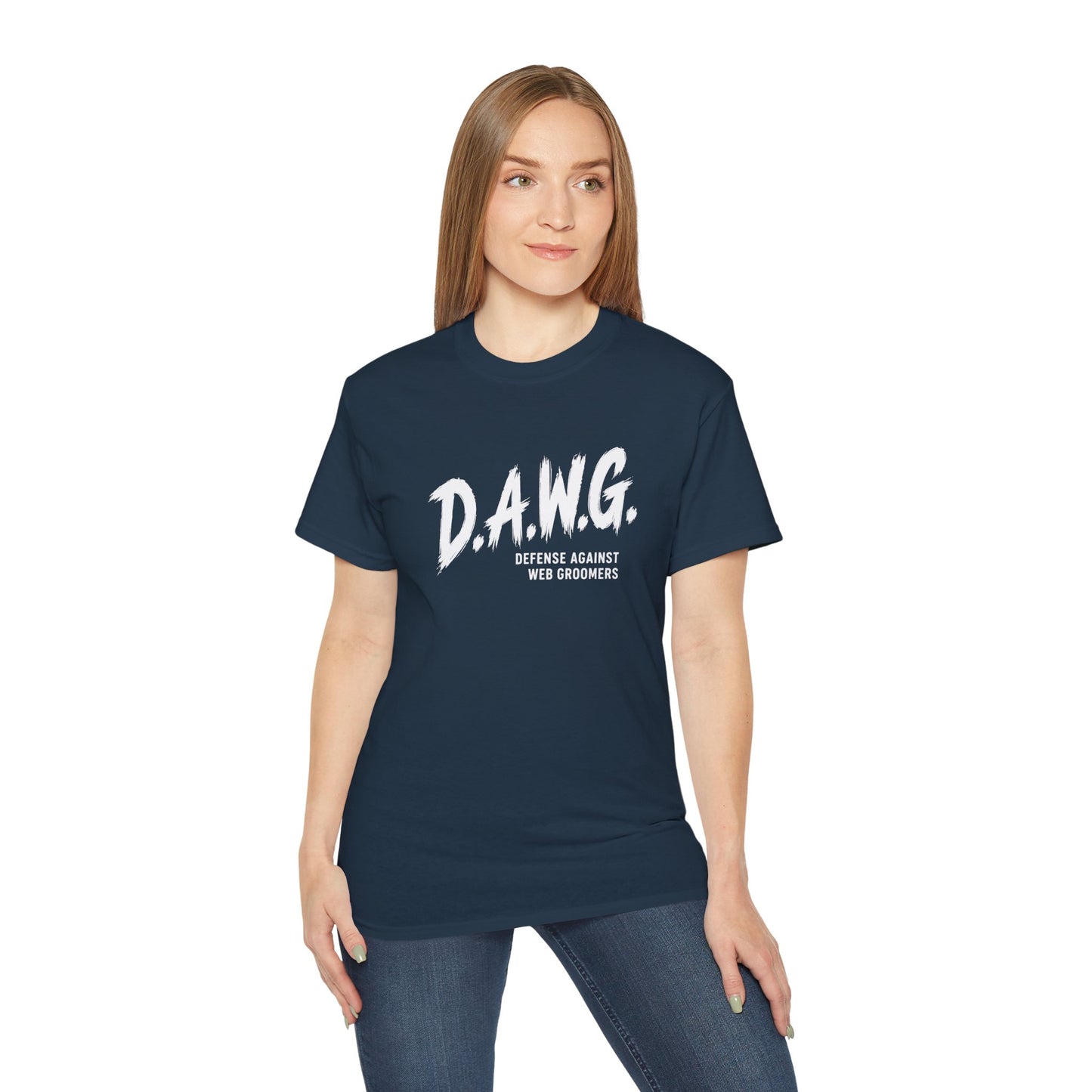 D.A.W.G. Tee — Defense Against Web Groomers Awareness Shirt
