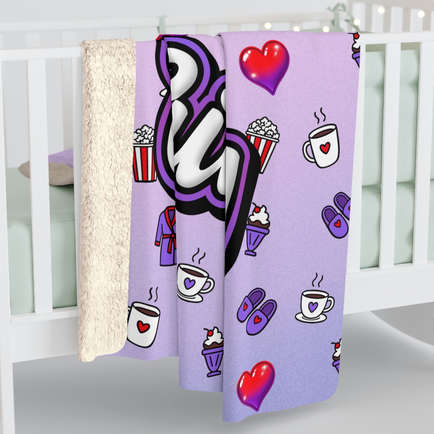 "Comfy Cozy Cutesy" Blanket 60 x 80