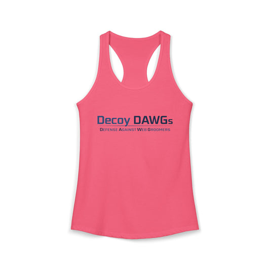 Decoy DAWGs Women's Racerback Tank (Simple Logo)