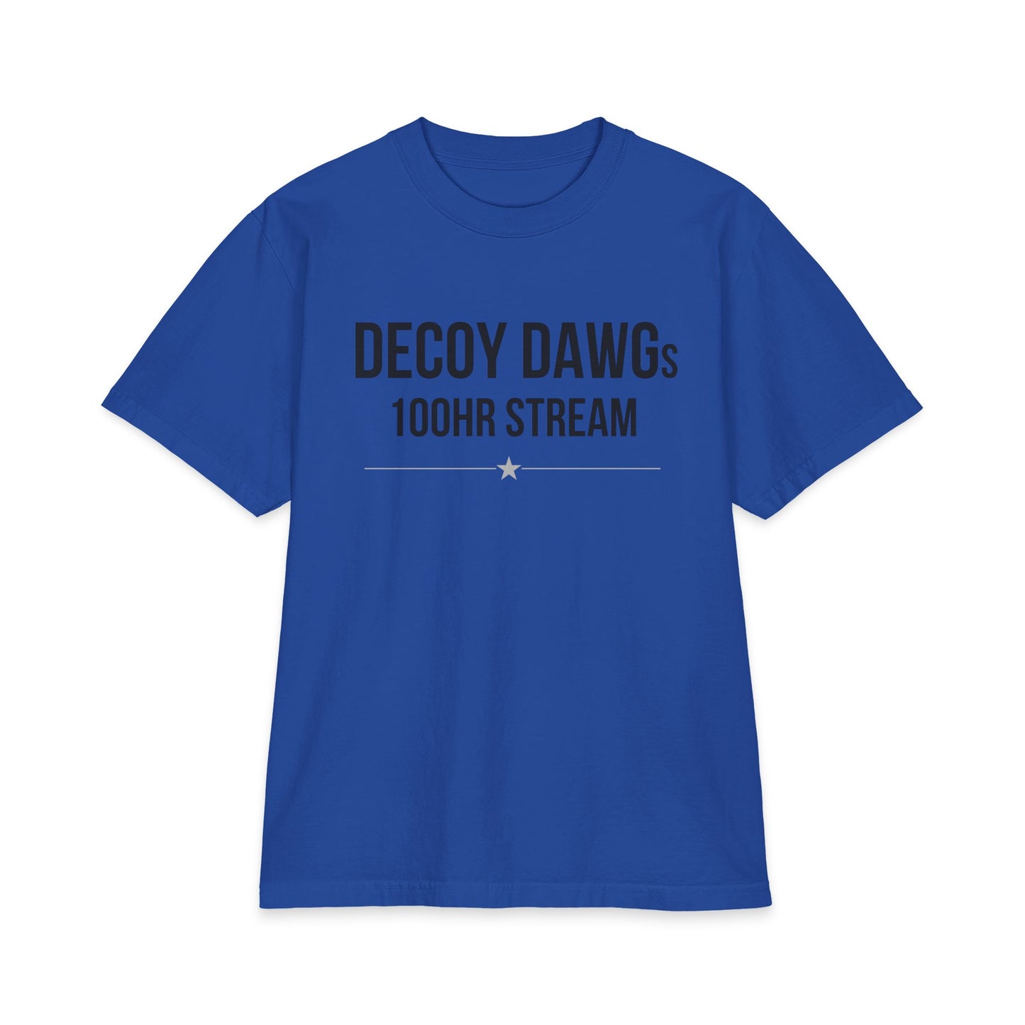 T-Shirt — Decoy Dawgs 100HR Stream "We Chase Predators" Survival Tee