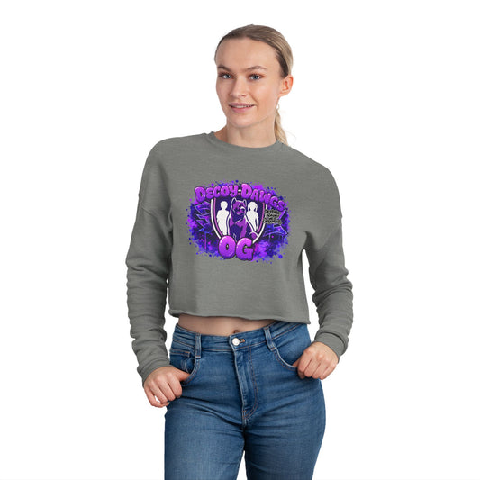 Purple OG DAWGs Design Women's Cropped Sweatshirt